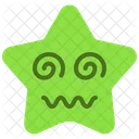 Dizzy Emoticon Star Icon