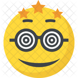 Dizzy Face Smiley Sticker