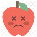 Dizzy Face Apple  Icon