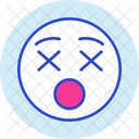 Dizzy Face Emoji Emoticon Face Expression Icon