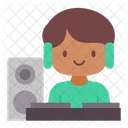 DJ Disc Jockey Mixador De DJ Ícone
