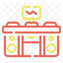 Nachtclubs Audioqualitat Radio Mixing Symbol