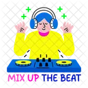 Dj 디스크자키 음악 아이콘