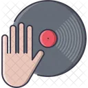 Hand Vinyl Record Icon