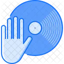 Hand Vinyl Record Icon