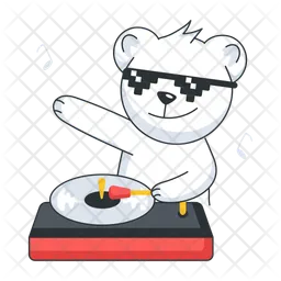 DJ Bear  Icon