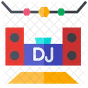 DJ booth Mixing console  Icon
