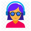 Audio Dj Female Icon