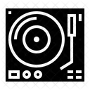 DJ 비닐 CD 비닐 파티 아이콘