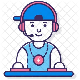 DJ masculino  Icono