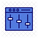Dj Mixer Setting Console Icon