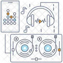 Digitaler Controller Musik Controller DJ Controller Symbol