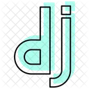 Django Color Shadow Thinline Icon Icon