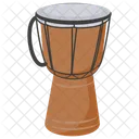 Djembe Drumming African Music Icon