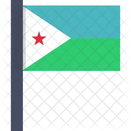 Djibouti Flag Icône