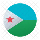 Djibouti Circular Icon