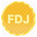 Djibouti Franc Coin Djibouti Franc Gold Coins Icon