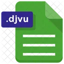 Djvu File Paper Icon