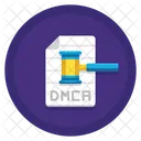 DMCA Dateihinweis Gesetzbuch Aktion Symbol