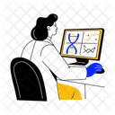 Dna Analyzing Dna Genetics Icon