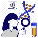 DNA Analyse Desoxyribonukleinsaure DNA Strang Symbol