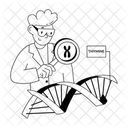 DNA Analyse DNA Studie DNA Forschung Symbol