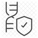 DNA and Shield  Icon