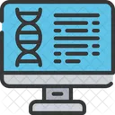 DNA검사기 가계도 건강관리 아이콘