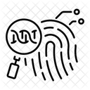DNA-Fingerabdruck-Methode  Symbol