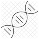 Dna Grey Thin Line Icon Symbol