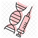 Dna Injection Color Shadow Line Icon 아이콘
