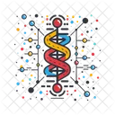 Becher Kolben DNA Test Symbol