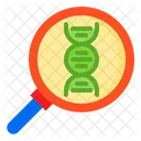DNA 검색 실험실 과학 아이콘