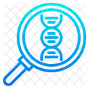 DNA 검색 실험실 과학 아이콘