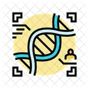 DNA Sequenzierung Fingerabdruck Symbol