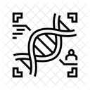 DNA Sequenzierung Fingerabdruck Symbol
