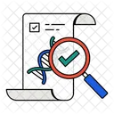 DNA Test Genetik Personalisierte Gesundheit Symbol