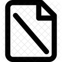 Dnd File Slash File Document Icône