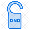 Dnd Do Not Disturb Door Hanger Icône