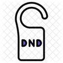 Dnd Do Not Disturb Door Hanger Icône