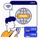 Dns 도메인 이름 시스템 브라우저 아이콘
