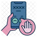 Donotacceptingstrangenumbers Callcenterscam Phonefraud Call Telemarketing Receiver Unknowncaller Do Not Accepting Strange Numbers Icon