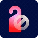 Do Not Disturb Door Hanger Door Label Icon
