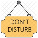 Do Not Disturb Door Hanger Door Label Icon