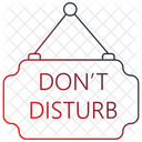 Do Not Disturb Door Hanger Door Label Icon