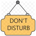 Do Not Disturb Door Hanger Door Label Icon
