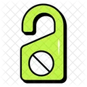 Do Not Disturb Doorknob Hanger Door Label Icon