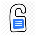 Do Not Disturb Door Label Door Hanger Icon