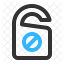 Do Not Disturb Door Hanger Door Label Icon