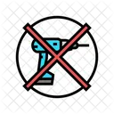 Do Not Drill Do Not Icon